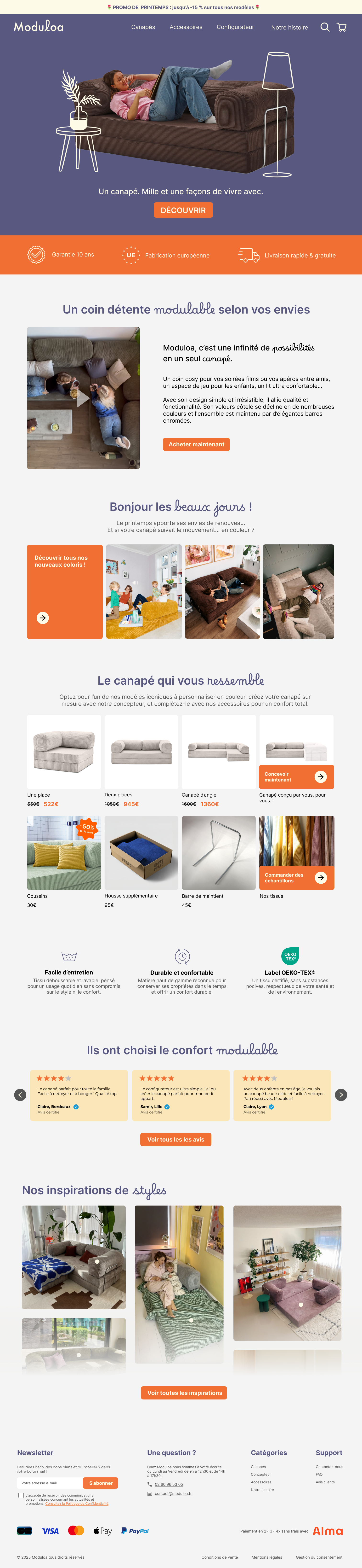 Home page Moduloa